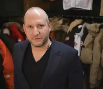  ?? RICHARD LAUTENS/TORONTO STAR ?? Dani Reiss, chief executive of Canada Goose and grandson of founder Sam Tick, owns a minority of the company.