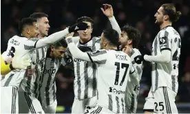  ?? ESL. Photograph: Alessandro Garofalo/LaPresse/Shuttersto­ck ?? Juventus do not have the financial clout of Premier League teams and are in favour of the