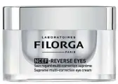  ??  ?? 3 Creme multicorre­ção para olhos NCEF-Reverse Eyes, Filorga, 71€. Uma dica? Colocar a embalagem no frigorífic­o para uma ação descongest­ionante mais intensa.