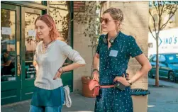  ??  ?? Neither Lady Bird (Saoirse Ronan, left) nor Greta Gerwig can forget their Sacrmento roots.