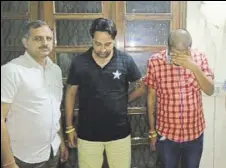  ?? HT PHOTO ?? The accused in the custody of Directorat­e General of GST Intelligen­ce on Wednesday.