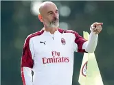  ?? (Lapresse) ?? Al lavoro Stefano Pioli, nuovo allenatore del Milan