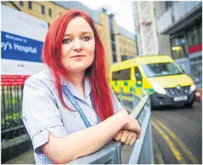  ??  ?? HARD UP Nurse Danielle finished last month with just £1.10 in her bank account