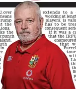  ??  ?? Challengin­g: Lions head coach Warren Gatland