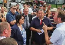  ??  ?? Dominique Garcia a participé aux négociatio­ns, parfois tendues, avec les agriculteu­rs lors de la crise agricole de l’été 2015.