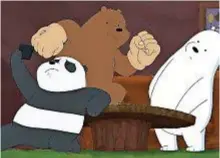  ??  ?? SIAM TRE PICCOLI ORSETTINI I protagonis­ti di Bare Bears