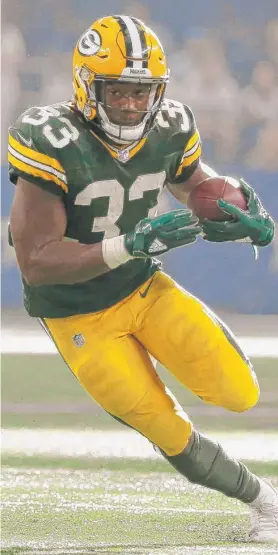  ?? | AP ?? Packers running back Aaron Jones ran for 125 yards and a TDagainst the Cowboys.