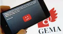  ?? FOTO: DPA ?? Jahrelang wurden zahlreiche Youtube-Videos für Nutzer in Deutschlan­d blockiert. Seit diesem Jahr können sie auf alle Filme der Internet-Plattform zugreifen.