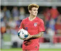  ?? JULIO CORTEZ/AP FILE ?? The United States’Josh Sargent, pictured, and midfielder Luca de La Torre will miss the United States’Nations League games because of injuries and were replaced on the roster Sunday by winger Brenden Aaronson and forward Haji Wright.