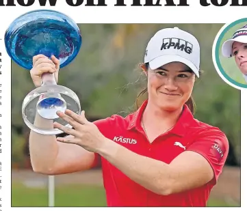  ?? ?? Ireland’s Leona Maguire and England’s Jodie Ewart Shadoff (inset) joined Gemma as firsttime LPGA winners this year