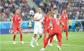  ?? Photo : M. HMIMA ?? Harry Kane célébrant le but de la victoire. La défense tunisienne n’a pas tenu bon. Dommage !