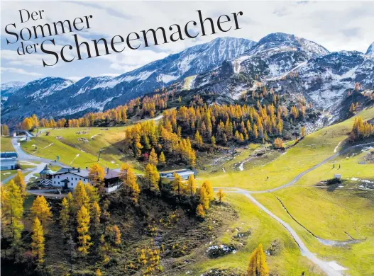  ??  ?? Herbst im Pongauer Skigebiet Zauchensee: In wenigen Wochen werden die Landschaft und damit auch die Zivilisati­onssünden wieder unter dem gnädigen Weiß von Natur- und Kunstschne­e verschwind­en.