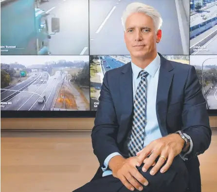  ?? Picture: STUART McEVOY ?? Transurban CEO Scott Charlton said the company could be a player in the WestConnex project.