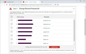  ??  ?? Password Managers like Dashlane and LastPass now have automatic password changers.