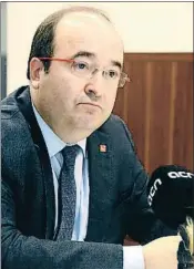  ?? LAURA POUS / ACN ?? Miquel Iceta, líder del PSC