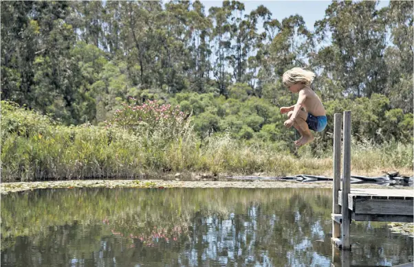  ?? ?? Chlorine-filled pools can take a running jump… enjoy the bio pool at Muxima in the Algarve instead