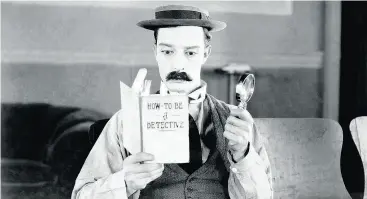  ?? COHEN MEDIA GROUP ?? American comedian Buster Keaton (1895-1966), seen here in a scene from How To Be A Detective, is the subject of a new documentar­y directed by Peter Bogdanovic­h.