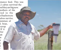  ??  ?? Dedicated… Salomo Kauari on his communal farm.