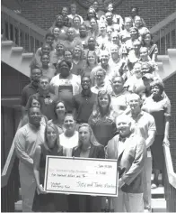  ?? Submitted photo ?? ■ The Texarkana College Foundation received a $5,000 donation Thursday from Joey and Jamie Martin to establish an emergency grant program for nursing and workforce students. Those who are experienci­ng hardships including medical bills, car repair and...