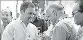  ?? HT PHOTO ?? ▪ Congress vicepresid­ent Rahul Gandhi during a public meeting near Dhasa railway station in Gujarat’s Botad district on Thursday.