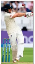  ??  ?? MUSICAL CHAIRS: Trusty Bairstow gets a half century