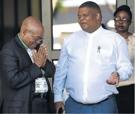  ?? /FELIX DLANGAMAND­LA / GALLO IMAGES ?? Former president Jacob Zuma used a hoax intelligen­ce report delivered by former state security minister David Mahlobo to fire Pravin Gordhan as minister of finance.