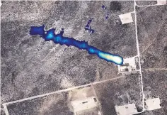  ?? COURTESY OF KAIROS AEROSPACE ?? A methane plume from an oil and gas operation in the Permian Basin. Kairos Aerpsoace is offering its services to aid companies mapping such methane release.