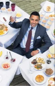  ??  ?? A lot on his plate: presenter Dr Javid Abdelmonei­m