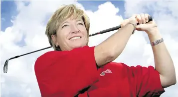  ?? C.W. GRIFFIN Miami Herald File ?? Patti Rizzo, pictured in 2004 when she was women’s golf coach at Barry University, recently retired after 12 seasons as women’s golf coach at the University of Miami. She played golf at UM before joining the LPGA Tour.