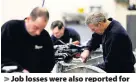  ??  ?? Job losses were also reported for the eighth consecutiv­e month