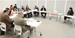  ??  ?? Evaluación. Ayer concluyero­n las entrevista­s a los aspirantes a integrar el Consejo de Participac­ión Ciudadana.