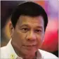  ??  ?? DUTERTE