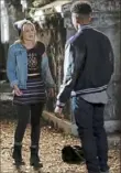  ?? Alfonso Bresciani/Freeform ?? Olivia Holt and Aubrey Joseph star in “Marvel’s Cloak &amp; Dagger” on Freeform.