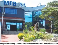  ?? ?? The Management Training Bureau in Msasa is celebratin­g its 40th anniversar­y this year