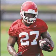  ??  ?? Georgia tailback Nick Chubb is back to practice with the Bulldogs as of Aug. 1.