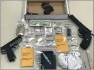  ??  ?? Elyria police located contraband during a drug bust June 20 at 1024 Middle Ave.