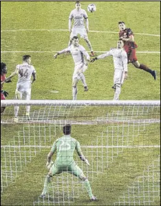  ?? CHRIS YOUNG / THE CANADIAN PRESS ?? Atlanta United keeper Alec Kann made seven saves in Saturday night’s 2-2 draw at Toronto. Atlanta United is 2-1-2 for the season after two of four consecutiv­e road matches.