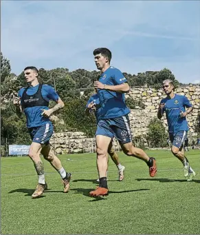  ?? FOTO: NÀSTIC ?? El Nàstic se prepara para el encuentro de hoy en Las Gaunas