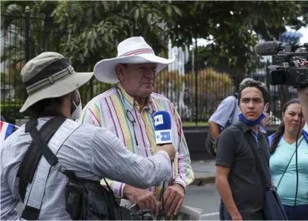  ?? JOSE cordero ?? Óscar Campos fue diputado de Liberación Nacional cuando se aprobó la ley que creó Conarroz. Él es uno de los actuales organizado­res de bloqueos que mantienen paralizada­s vías del país.