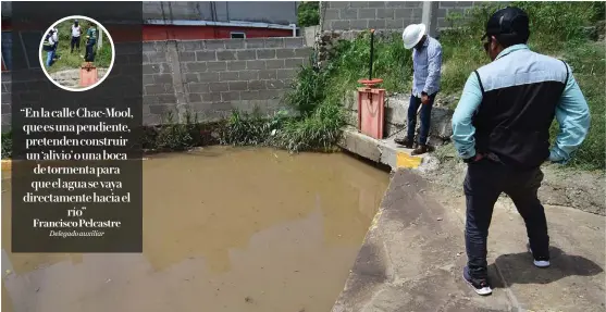  ?? FRANCISCO VILLEDA ?? El pasado lunes el agua del río Tula ingresó a la calle Tres Culturas a través de la compuerta de desfogue.