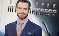  ?? Jordan Strauss / Jordan Strauss/invision/ap ?? Chris Pine arrives at the 2013 premiere of "Star Trek Into Darkness" at the Dolby Theater in Los Angeles.