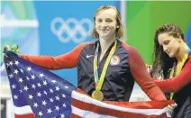  ?? MATT SLOCUM/ASSOCIATED PRESS ?? Katie Ledecky captured four Olympic gold medals at Rio last year. She returns to the pool for the U.S. championsh­ips starting Tuesday.