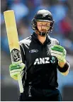  ??  ?? Martin Guptill’s blazing bat has finally been acknowledg­ed at the IPL auction.