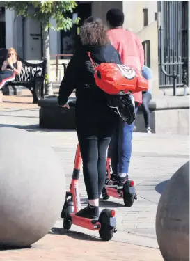  ??  ?? Thousands have tried out the e-scooters without incident, says Voi