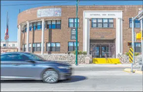  ?? L.E. Baskow Las Vegas Review-journal @Left_eye_ Images ?? Cathedral High School formerly attended by Robert Telles is seen Thursday in El Paso, Texas.