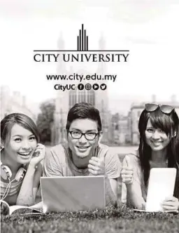  ??  ?? CITY University menawarkan biasiswa bernilai RM20 juta bagi tahun 2017.
