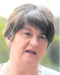  ??  ?? Praise: Arlene Foster