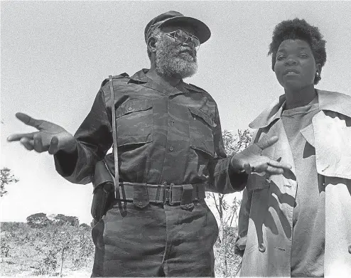  ?? Picture: John Liebenberg ?? When he visited the Lubango detainee camp in 1989, Swapo leader Toivo ya Toivo apologised to former Swapo fighters such as this young woman for their wrongful detention and abuse in the camp.