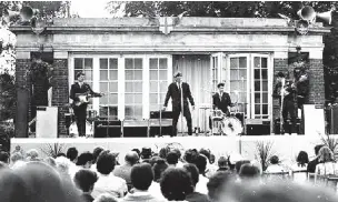  ??  ?? Bands in the Park, 1960s
