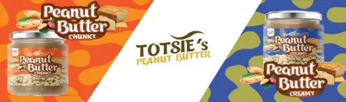  ??  ?? THE new designs for Totsie’s peanut butter